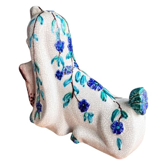 Vtg Italian Pottery Hound Dog Bank Ceramic Figurine Italy Mid Century Modern SEE - Picture 3 of 12